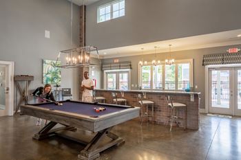 Clubhouse with billiards table